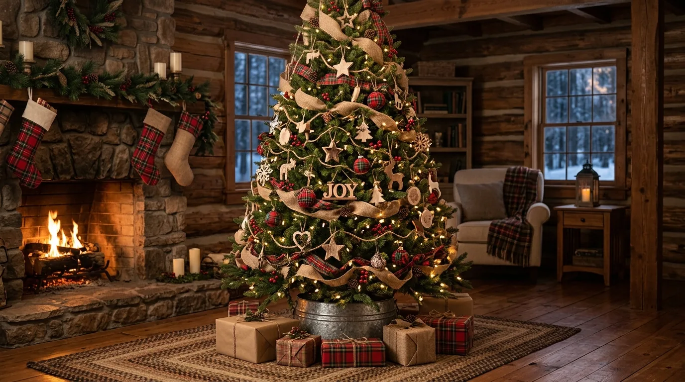 Mix larger ornaments for more visual drama inspiration for a Christmas tree centerpiece.